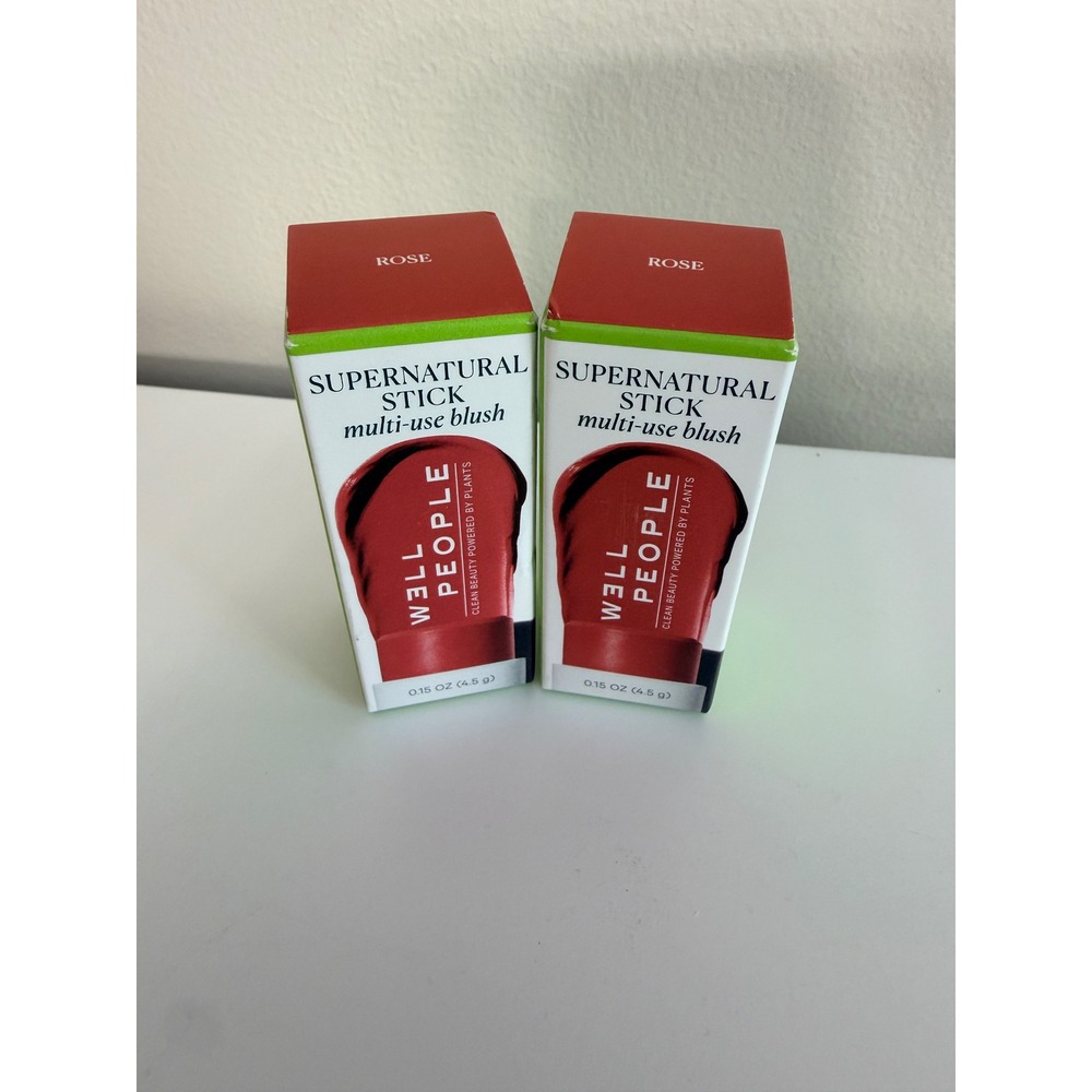 Well People Supernatural Stick Blush Women 0.15oz Rose 2pk Clean Beauty NWT